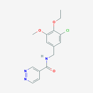 N-[(3-chloro-4-ethoxy-5-methoxyphenyl)methyl]pyridazine-4-carboxamide