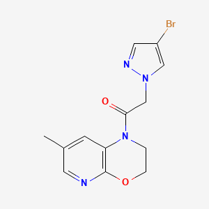 2-(4-Bromopyrazol-1-yl)-1-(7-methyl-2,3-dihydropyrido[2,3-b][1,4]oxazin-1-yl)ethanone