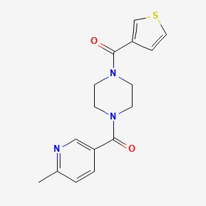 (6-Methylpyridin-3-yl)-[4-(thiophene-3-carbonyl)piperazin-1-yl]methanone