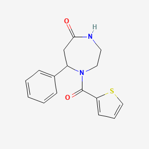 7-Phenyl-1-(thiophene-2-carbonyl)-1,4-diazepan-5-one