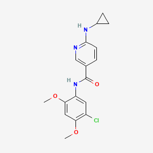 N-(5-chloro-2,4-dimethoxyphenyl)-6-(cyclopropylamino)pyridine-3-carboxamide