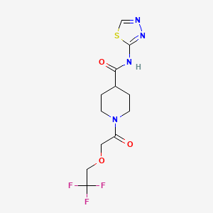 N-(1,3,4-thiadiazol-2-yl)-1-[2-(2,2,2-trifluoroethoxy)acetyl]piperidine-4-carboxamide