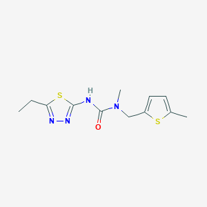 3-(5-Ethyl-1,3,4-thiadiazol-2-yl)-1-methyl-1-[(5-methylthiophen-2-yl)methyl]urea