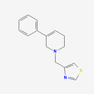 4-[(5-phenyl-3,6-dihydro-2H-pyridin-1-yl)methyl]-1,3-thiazole