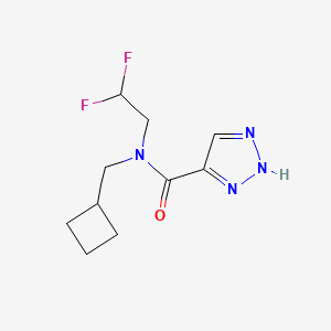 N-(cyclobutylmethyl)-N-(2,2-difluoroethyl)-2H-triazole-4-carboxamide