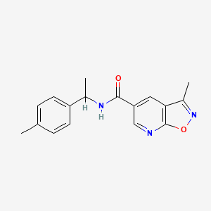 3-methyl-N-[1-(4-methylphenyl)ethyl]-[1,2]oxazolo[5,4-b]pyridine-5-carboxamide