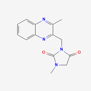 1-Methyl-3-[(3-methylquinoxalin-2-yl)methyl]imidazolidine-2,4-dione