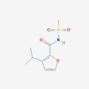 molecular formula C9H13NO4S B7054601 N-methylsulfonyl-3-propan-2-ylfuran-2-carboxamide 