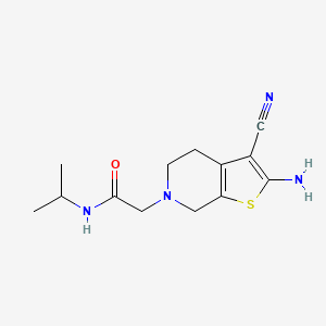 2-(2-amino-3-cyano-5,7-dihydro-4H-thieno[2,3-c]pyridin-6-yl)-N-propan-2-ylacetamide