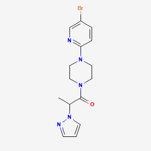 1-[4-(5-Bromopyridin-2-yl)piperazin-1-yl]-2-pyrazol-1-ylpropan-1-one