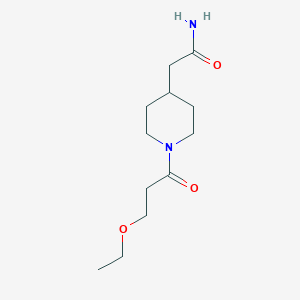 2-[1-(3-Ethoxypropanoyl)piperidin-4-yl]acetamide