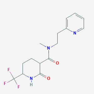 N-methyl-2-oxo-N-(2-pyridin-2-ylethyl)-6-(trifluoromethyl)piperidine-3-carboxamide