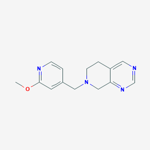 7-[(2-methoxypyridin-4-yl)methyl]-6,8-dihydro-5H-pyrido[3,4-d]pyrimidine