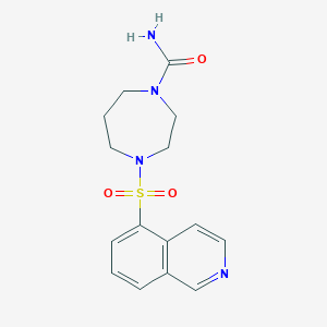 4-Isoquinolin-5-ylsulfonyl-1,4-diazepane-1-carboxamide