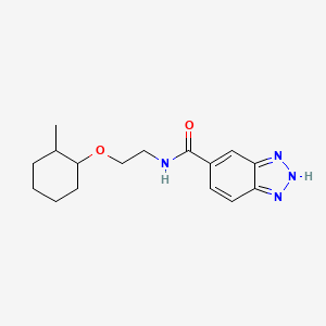 N-[2-(2-methylcyclohexyl)oxyethyl]-2H-benzotriazole-5-carboxamide