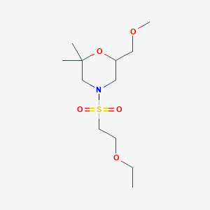 4-(2-Ethoxyethylsulfonyl)-6-(methoxymethyl)-2,2-dimethylmorpholine