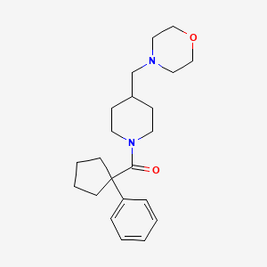 [4-(Morpholin-4-ylmethyl)piperidin-1-yl]-(1-phenylcyclopentyl)methanone