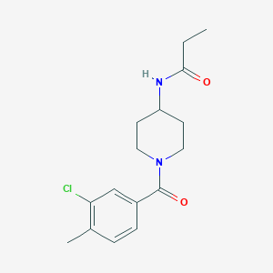 N-[1-(3-chloro-4-methylbenzoyl)piperidin-4-yl]propanamide