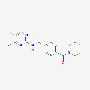 [4-[[(4,5-Dimethylpyrimidin-2-yl)amino]methyl]phenyl]-piperidin-1-ylmethanone