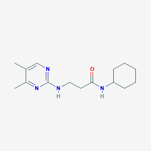 N-cyclohexyl-3-[(4,5-dimethylpyrimidin-2-yl)amino]propanamide