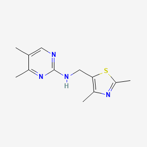 N-[(2,4-dimethyl-1,3-thiazol-5-yl)methyl]-4,5-dimethylpyrimidin-2-amine