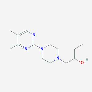 molecular formula C14H24N4O B7054978 1-[4-(4,5-Dimethylpyrimidin-2-yl)piperazin-1-yl]butan-2-ol 