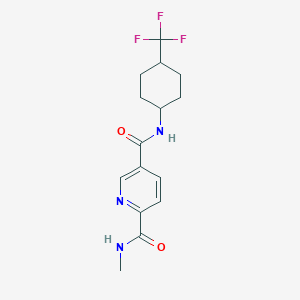 2-N-methyl-5-N-[4-(trifluoromethyl)cyclohexyl]pyridine-2,5-dicarboxamide