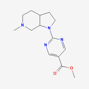 methyl 2-(6-methyl-3,3a,4,5,7,7a-hexahydro-2H-pyrrolo[2,3-c]pyridin-1-yl)pyrimidine-5-carboxylate