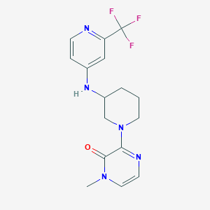 1-Methyl-3-[3-[[2-(trifluoromethyl)pyridin-4-yl]amino]piperidin-1-yl]pyrazin-2-one