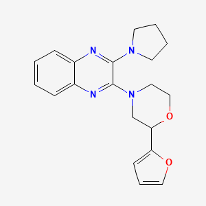 2-(Furan-2-yl)-4-(3-pyrrolidin-1-ylquinoxalin-2-yl)morpholine