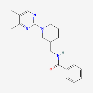 N-[[1-(4,5-dimethylpyrimidin-2-yl)piperidin-3-yl]methyl]benzamide