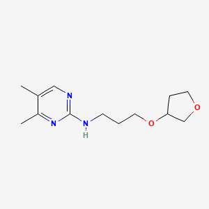 4,5-dimethyl-N-[3-(oxolan-3-yloxy)propyl]pyrimidin-2-amine