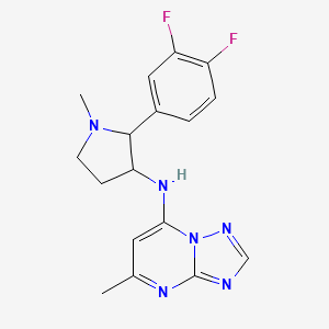 N-[2-(3,4-difluorophenyl)-1-methylpyrrolidin-3-yl]-5-methyl-[1,2,4]triazolo[1,5-a]pyrimidin-7-amine