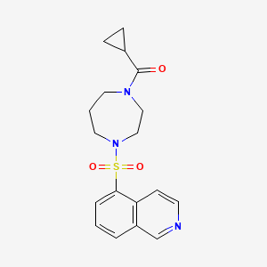 Cyclopropyl-(4-isoquinolin-5-ylsulfonyl-1,4-diazepan-1-yl)methanone