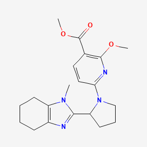 Methyl 2-methoxy-6-[2-(1-methyl-4,5,6,7-tetrahydrobenzimidazol-2-yl)pyrrolidin-1-yl]pyridine-3-carboxylate