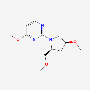 4-methoxy-2-[(2S,4S)-4-methoxy-2-(methoxymethyl)pyrrolidin-1-yl]pyrimidine