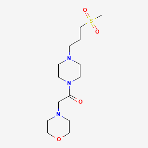 1-[4-(3-Methylsulfonylpropyl)piperazin-1-yl]-2-morpholin-4-ylethanone