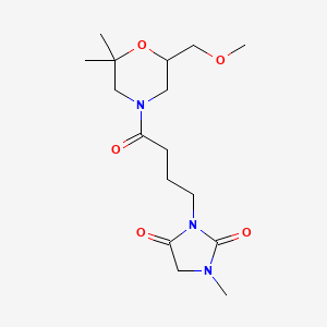 3-[4-[6-(Methoxymethyl)-2,2-dimethylmorpholin-4-yl]-4-oxobutyl]-1-methylimidazolidine-2,4-dione