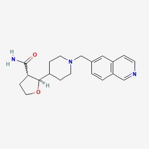 (2R,3S)-2-[1-(isoquinolin-6-ylmethyl)piperidin-4-yl]oxolane-3-carboxamide