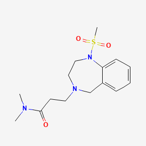 N,N-dimethyl-3-(1-methylsulfonyl-3,5-dihydro-2H-1,4-benzodiazepin-4-yl)propanamide