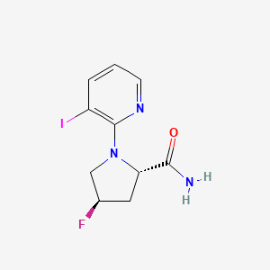 (2S,4R)-4-fluoro-1-(3-iodopyridin-2-yl)pyrrolidine-2-carboxamide