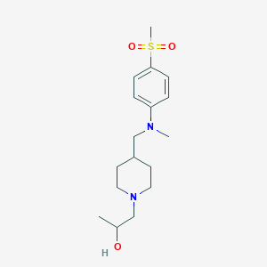 1-[4-[(N-methyl-4-methylsulfonylanilino)methyl]piperidin-1-yl]propan-2-ol