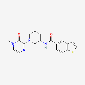 N-[1-(4-methyl-3-oxopyrazin-2-yl)piperidin-3-yl]-1-benzothiophene-5-carboxamide