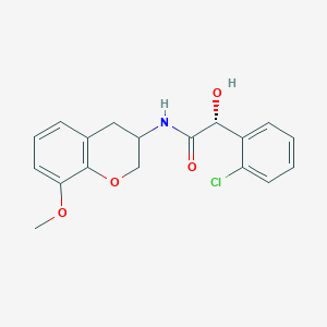 (2R)-2-(2-chlorophenyl)-2-hydroxy-N-(8-methoxy-3,4-dihydro-2H-chromen-3-yl)acetamide