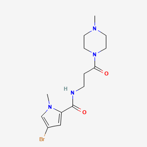 4-bromo-1-methyl-N-[3-(4-methylpiperazin-1-yl)-3-oxopropyl]pyrrole-2-carboxamide