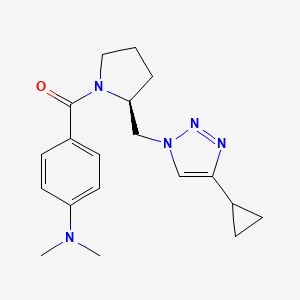 [(2S)-2-[(4-cyclopropyltriazol-1-yl)methyl]pyrrolidin-1-yl]-[4-(dimethylamino)phenyl]methanone