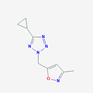 5-[(5-Cyclopropyltetrazol-2-yl)methyl]-3-methyl-1,2-oxazole