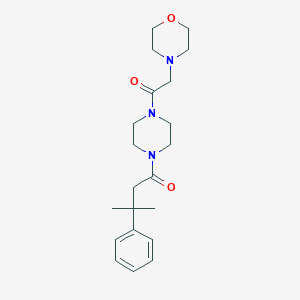 3-Methyl-1-[4-(2-morpholin-4-ylacetyl)piperazin-1-yl]-3-phenylbutan-1-one