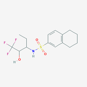 N-(1,1,1-trifluoro-2-hydroxypentan-3-yl)-5,6,7,8-tetrahydronaphthalene-2-sulfonamide