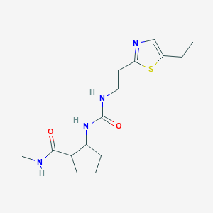 2-[2-(5-ethyl-1,3-thiazol-2-yl)ethylcarbamoylamino]-N-methylcyclopentane-1-carboxamide